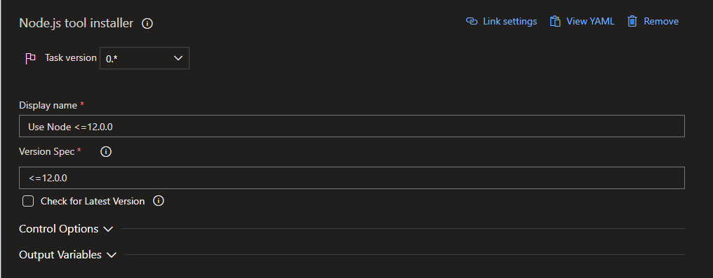 node-js-tool-installer